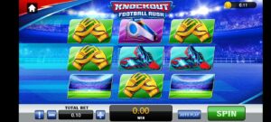 Knockout Football Rush sports slot on Game Vault
