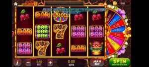 Super Volcano slot on Game Vault with bonus wheel